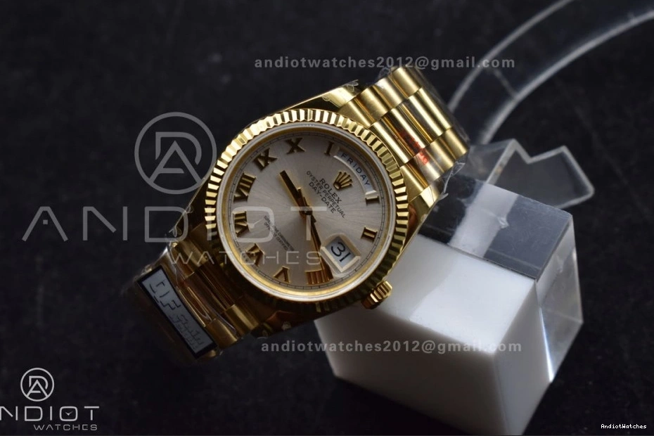 Markers President Weight) Silver 904L with YG on Bracelet 36 699 Best Durable DayDate Steel Dial Edition Roman V5 (Gain QF vr3255 0903